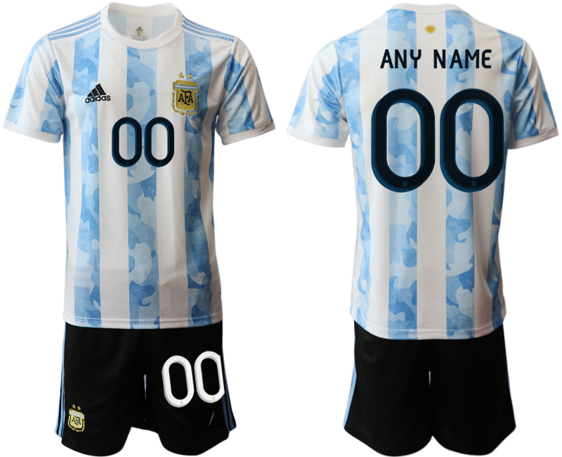 2020-21 Argentina home any name custom soccer jerseys