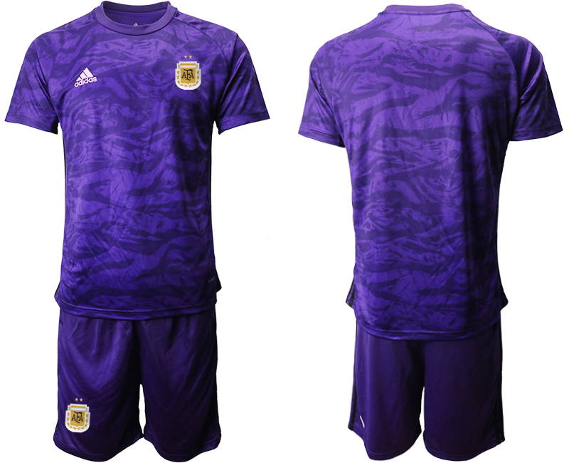 2020-21 Argentina purple goalkeeper soccer jerseys.