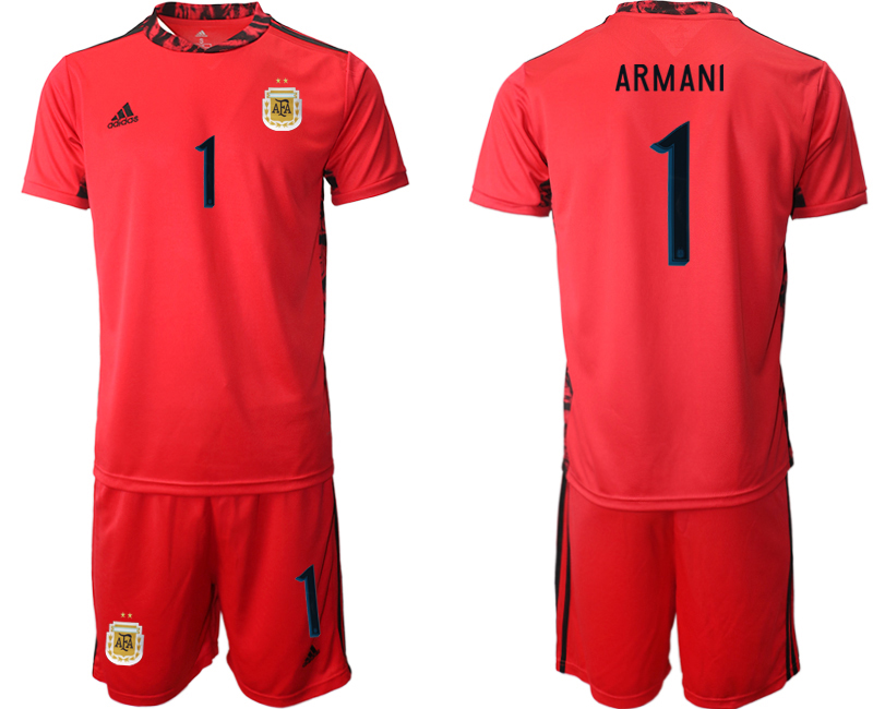 2020-21 Argentina red goalkeeper 1# ARMANI soccer jerseys