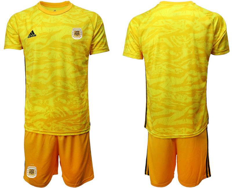 2020-21 Argentina yellow goalkeeper soccer jerseys