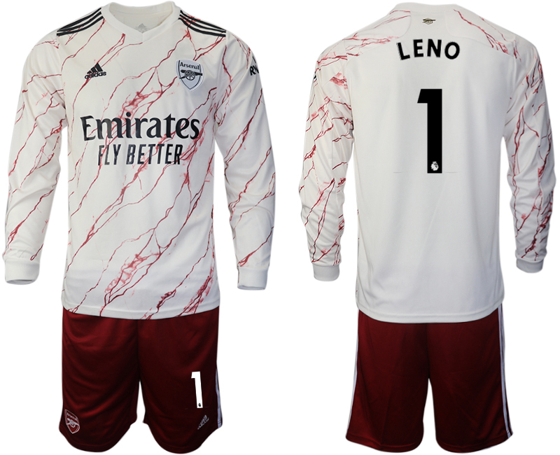 2020-21 Arsenal away 1# LENO long sleeve soccer jerseys