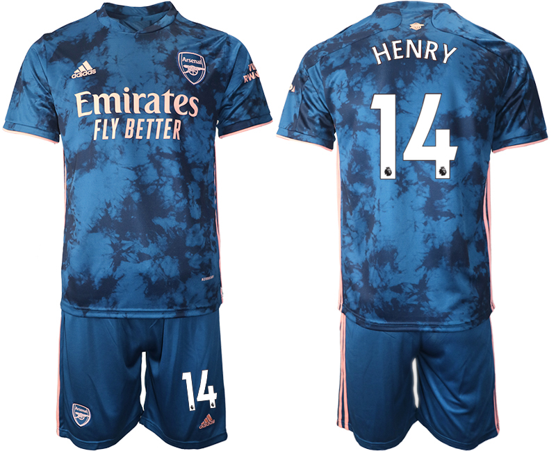 2020-21 Arsenal away 14# HENRY blue soccer jerseys