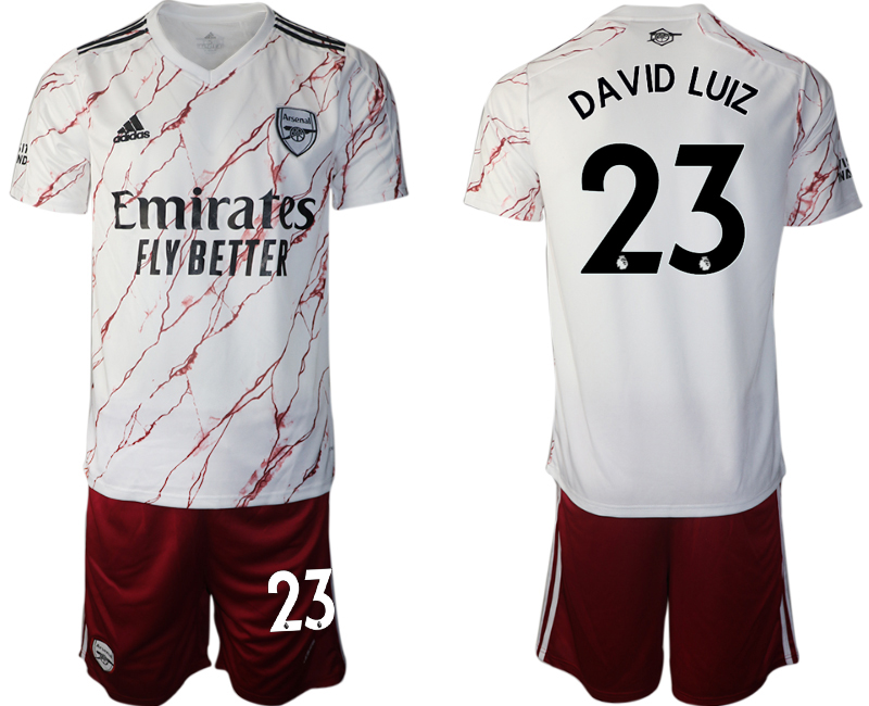 2020-21 Arsenal away 23# DAVID LUIZ soccer jerseys