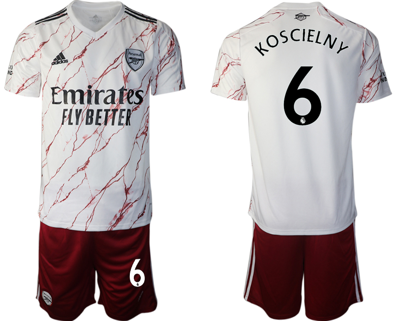 2020-21 Arsenal away 6# KOSCIELNY soccer jerseys