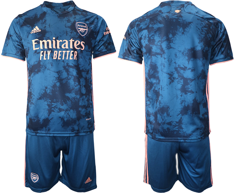 2020-21 Arsenal away blue soccer jerseys