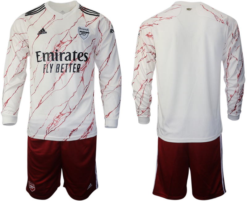 2020-21 Arsenal away long sleeve soccer jerseys