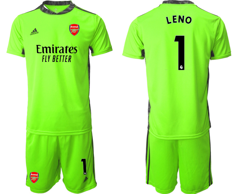 2020-21 Arsenal fluorescent green goalkeeper 1# LENO soccer jerseys