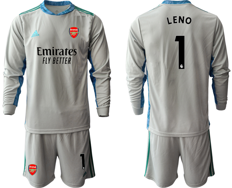 2020-21 Arsenal gray goalkeeper 1# LENO long sleeve soccer jerseys