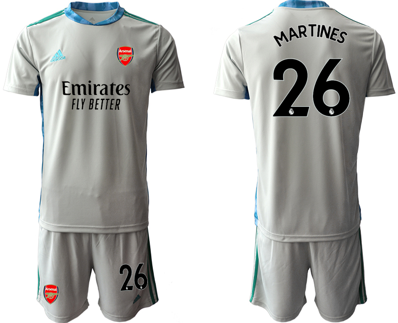 2020-21 Arsenal gray goalkeeper 26# MARTINES soccer jerseys