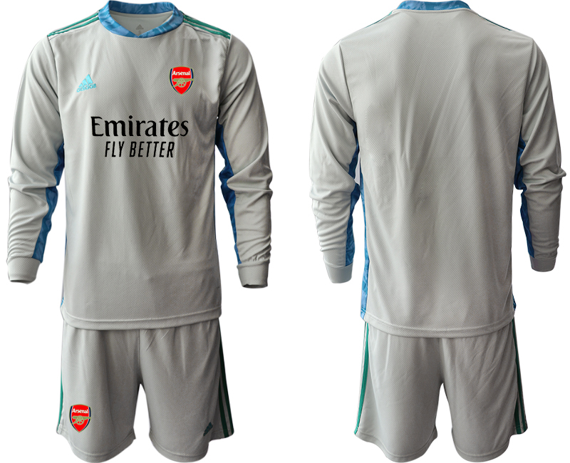 2020-21 Arsenal gray goalkeeper long sleeve soccer jerseys