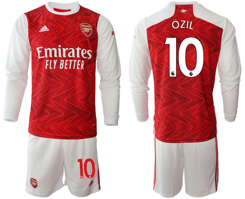 2020-21 Arsenal home 10# OZIL long sleeve soccer jerseys