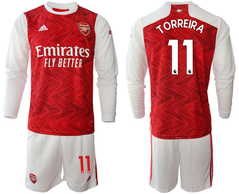 2020-21 Arsenal home 11# TORREIRA long sleeve soccer jerseys