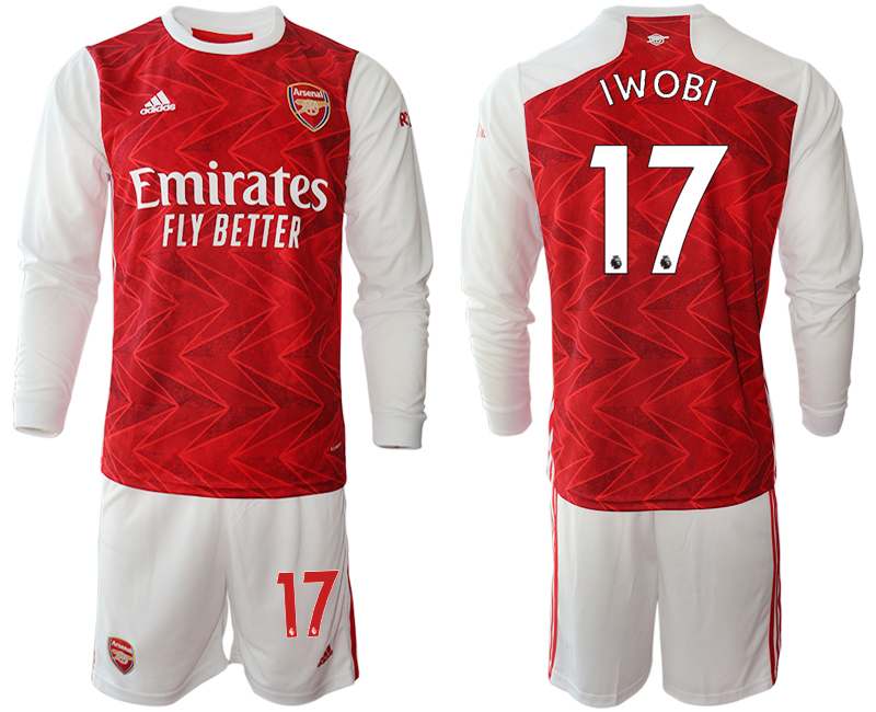 2020-21 Arsenal home 17# IWOBI long sleeve soccer jerseys