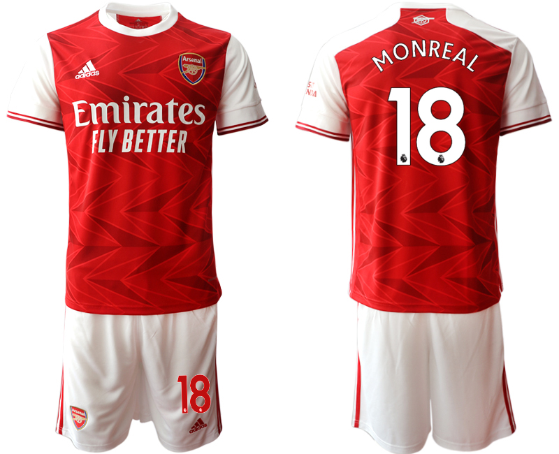 2020-21 Arsenal home 18# MONREAL soccer jerseys