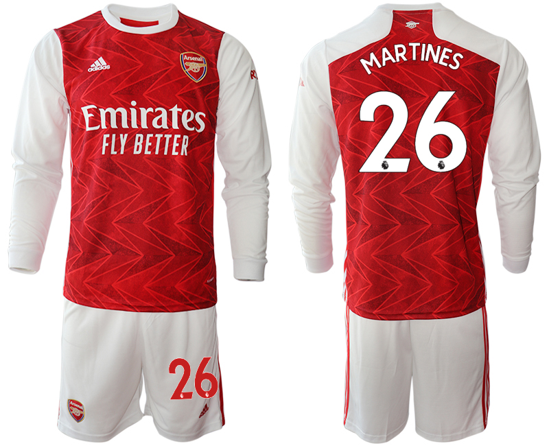 2020-21 Arsenal home 26# MARTINES long sleeve soccer jerseys