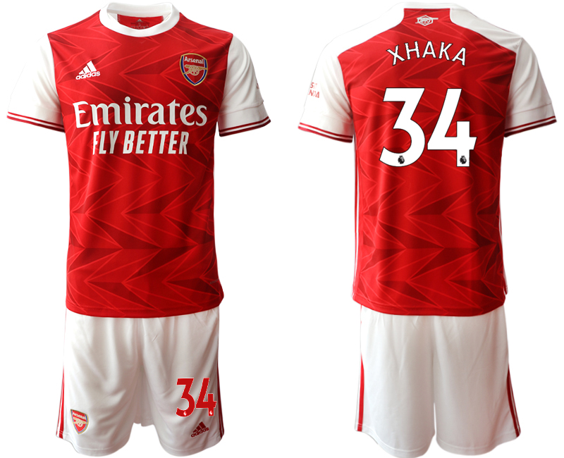 2020-21 Arsenal home 34# XHAKA soccer jerseys