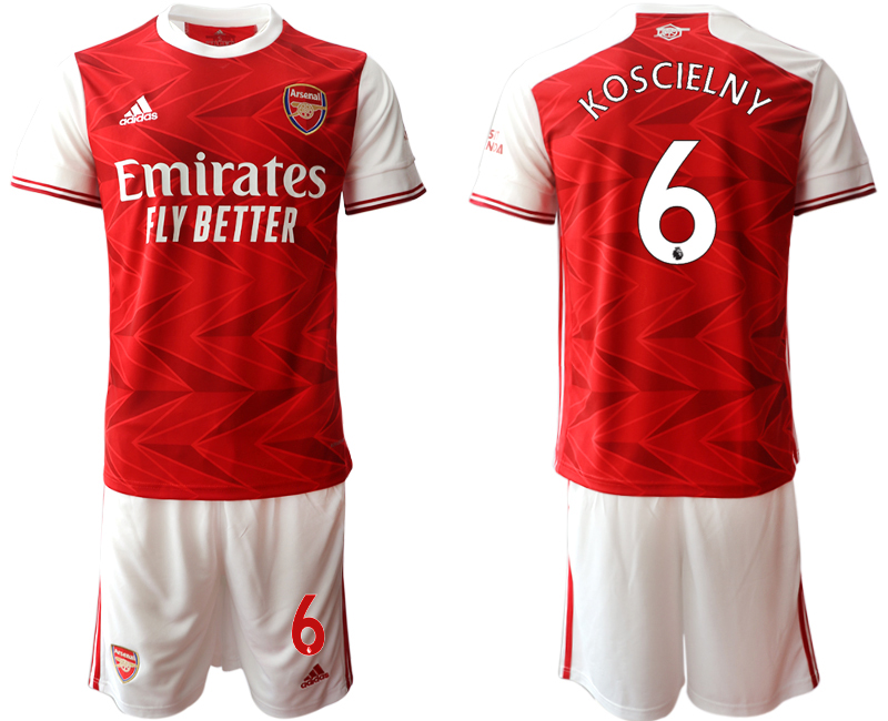 2020-21 Arsenal home 6# KOSCIELNY soccer jerseys