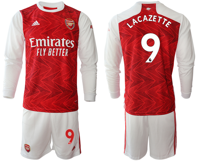 2020-21 Arsenal home 9# LACAZETTE long sleeve soccer jerseys