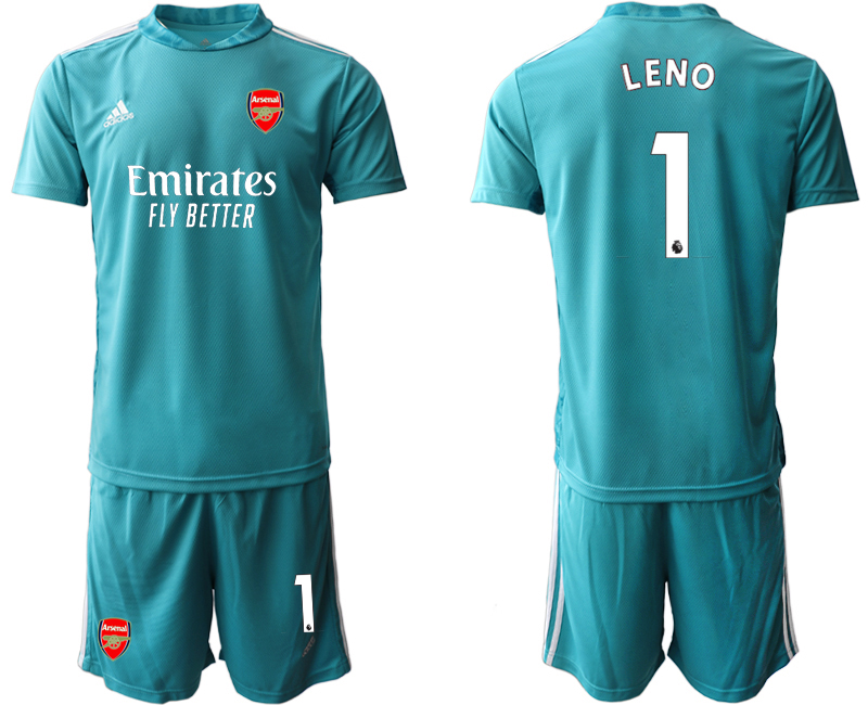 2020-21 Arsenal lake blue goalkeeper 1# LENO soccer jerseys