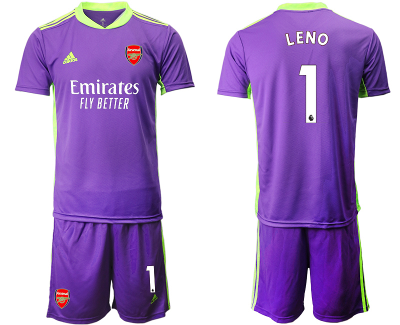 2020-21 Arsenal purple goalkeeper 1# LENO soccer jerseys