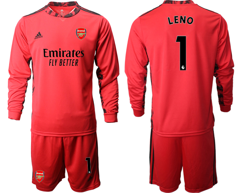 2020-21 Arsenal red goalkeeper 1# LENO long sleeve soccer jerseys