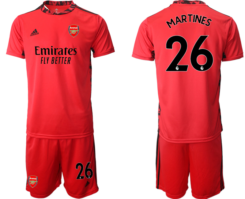 2020-21 Arsenal red goalkeeper 26# MARTINES soccer jerseys