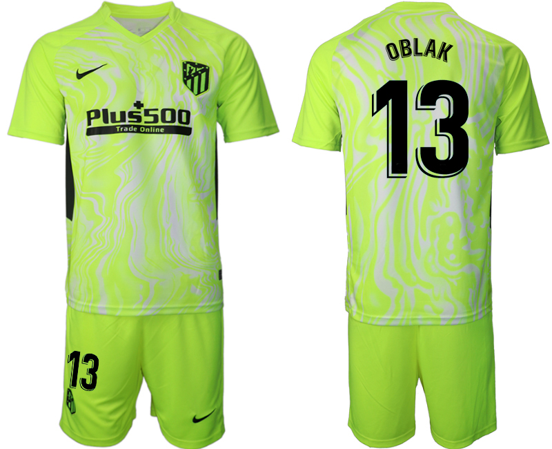 2020-21 Atlético Madrid away 13# OBLAK soccer jerseys