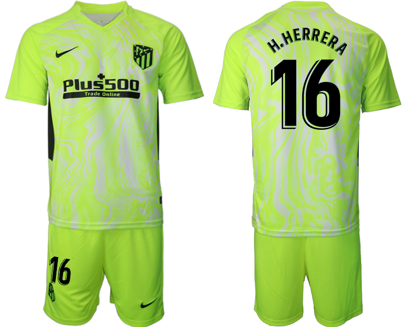 2020-21 Atlético Madrid away 16# H.HERRERA soccer jerseys