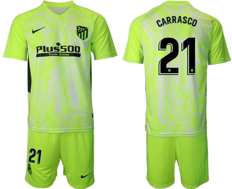 2020-21 Atlético Madrid away 21# CARRASCO soccer jerseys