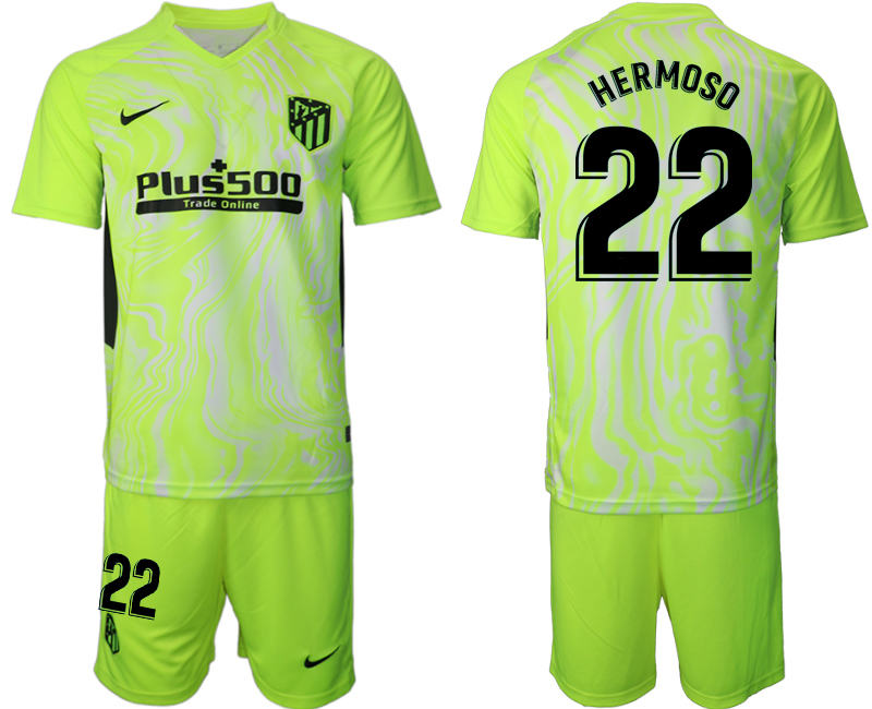 2020-21 Atlético Madrid away 22# HERMOSO soccer jerseys