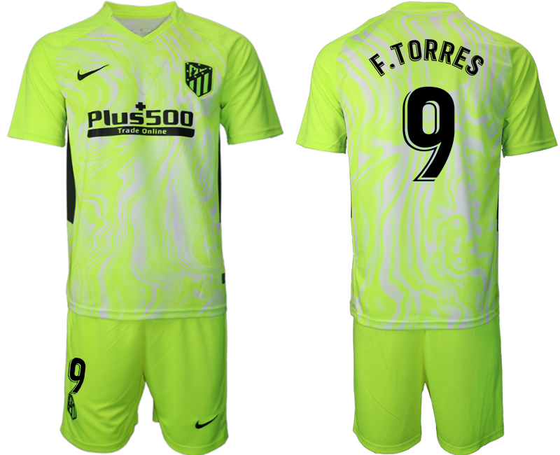 2020-21 Atlético Madrid away 9# F.TORRES soccer jerseys