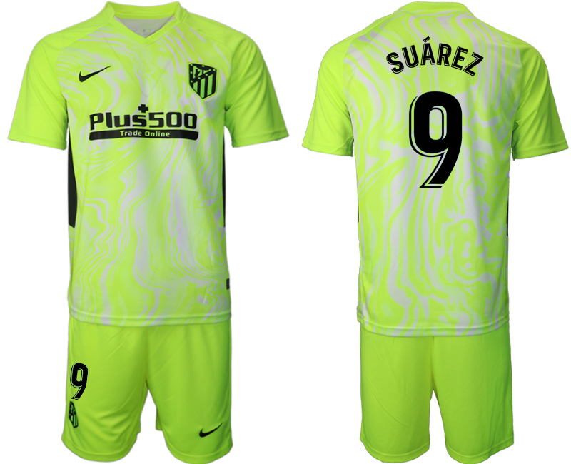 2020-21 Atlético Madrid away 9# SUAREZ soccer jerseys