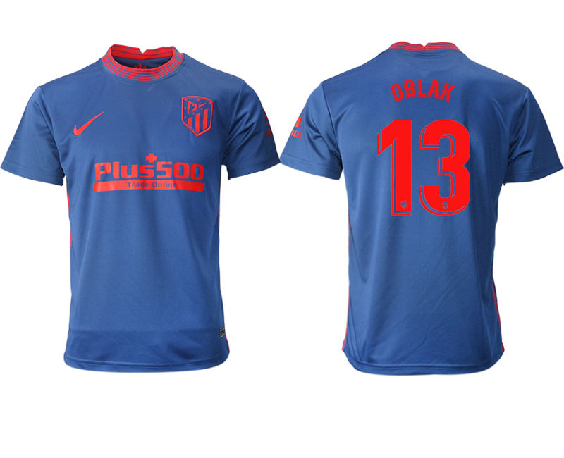 2020-21 Atlético Madrid away aaa version 13# OBLAK soccer jerseys