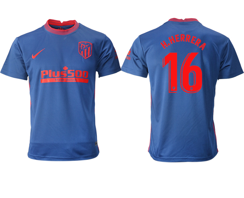 2020-21 Atlético Madrid away aaa version 16# H.HERRERA soccer jerseys