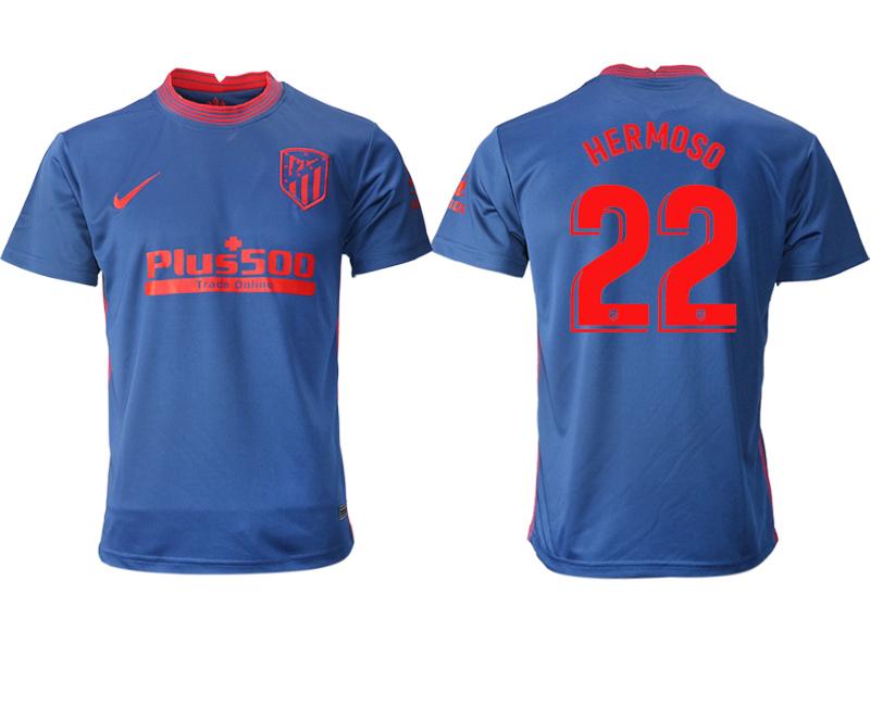 2020-21 Atlético Madrid away aaa version 22# HERMOSO soccer jerseys