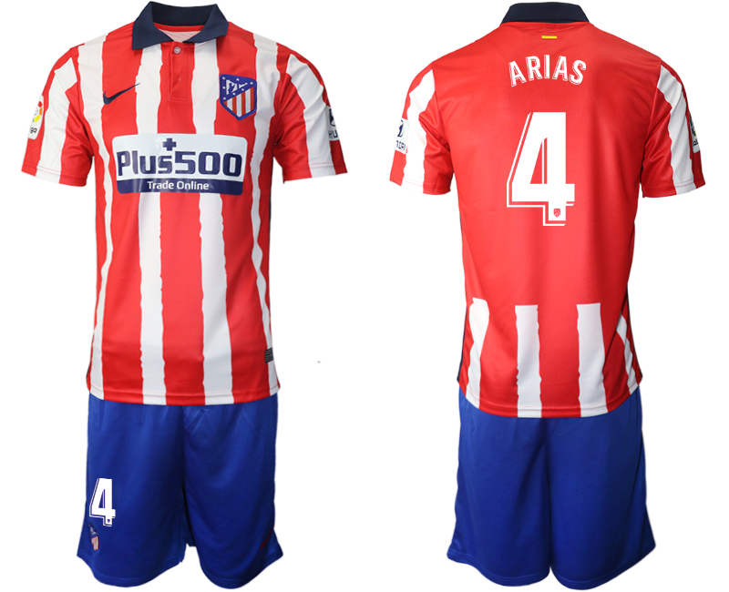 2020-21 Atlético Madrid home 4# ARIAS soccer jerseys