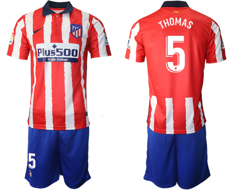 2020-21 Atlético Madrid home 5# THOMAS soccer jerseys