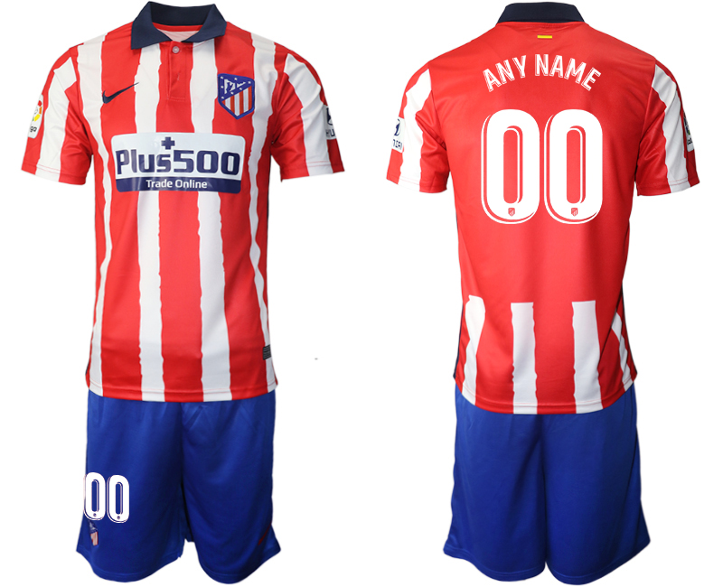 2020-21 Atlético Madrid home any name custom soccer jerseys