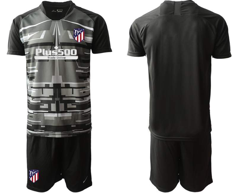 2020-21 Atletico Madrid black goalkeeper soccer jerseys.