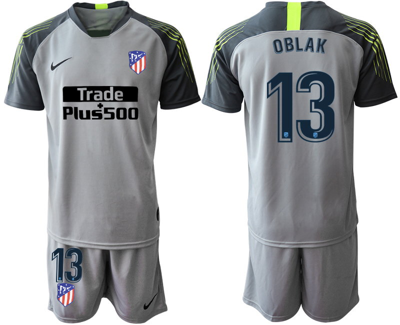 2020-21 Atletico Madrid gray goalkeeper 13# OBLAK soccer jerseys