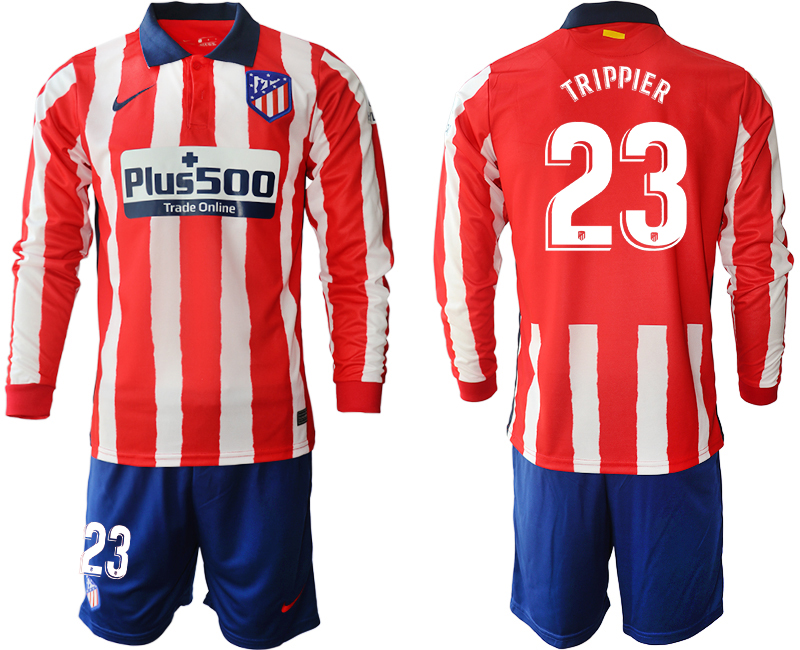 2020-21 Atletico Madrid home 23# TRIPPIER long sleeve soccer jerseys