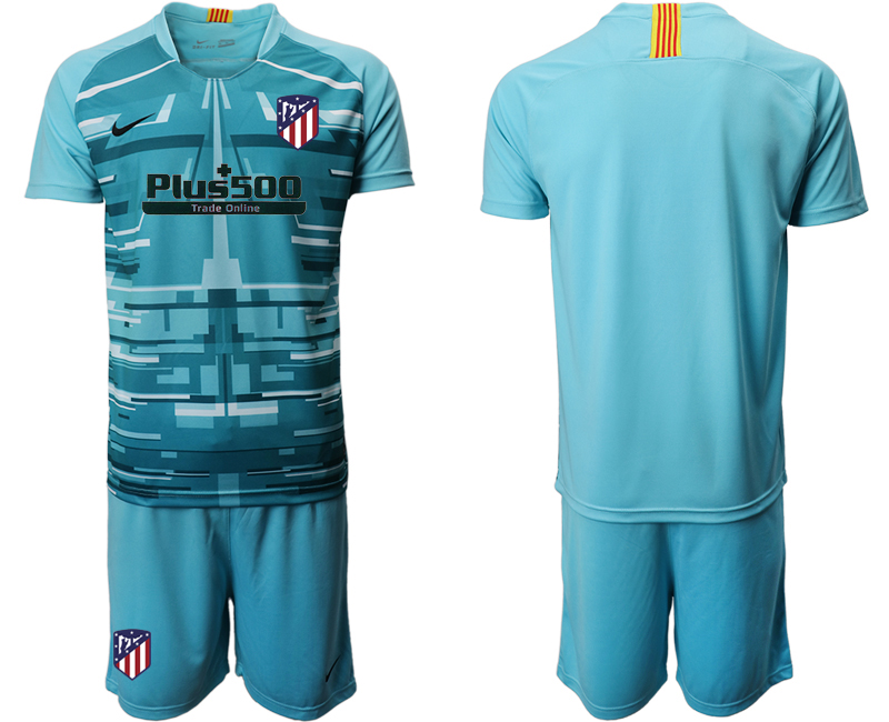 2020-21 Atletico Madrid lake blue goalkeeper soccer jerseys