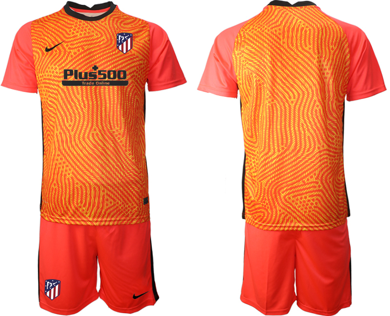 2020-21 Atletico Madrid red goalkeeper soccer jerseys