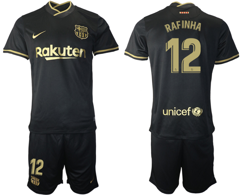 2020-21 Barcelona 12 RAFINHA Away Soccer Jersey