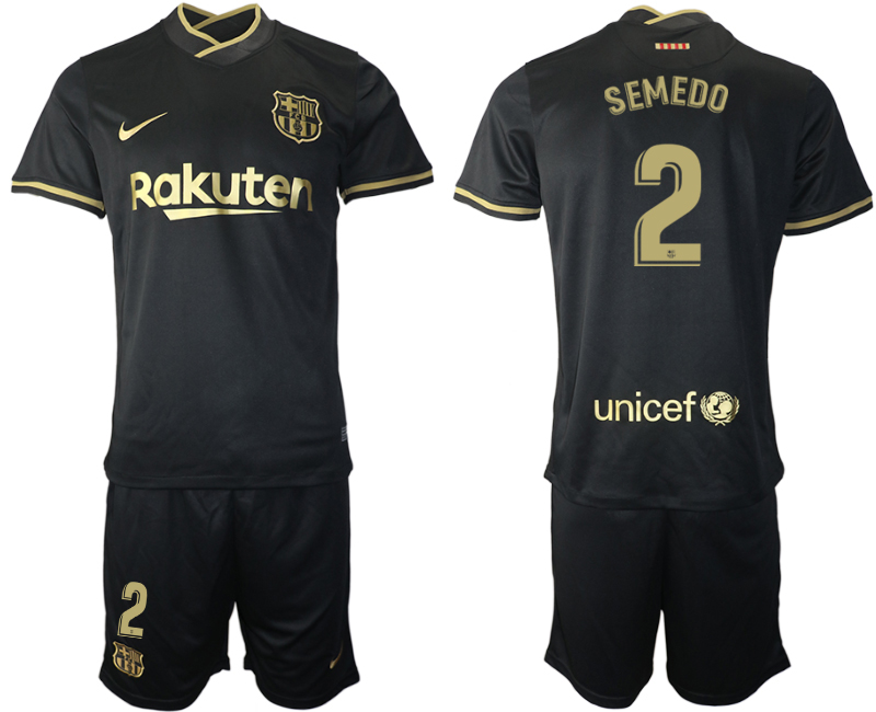 2020-21 Barcelona 2 SEMEDO Away Soccer Jersey