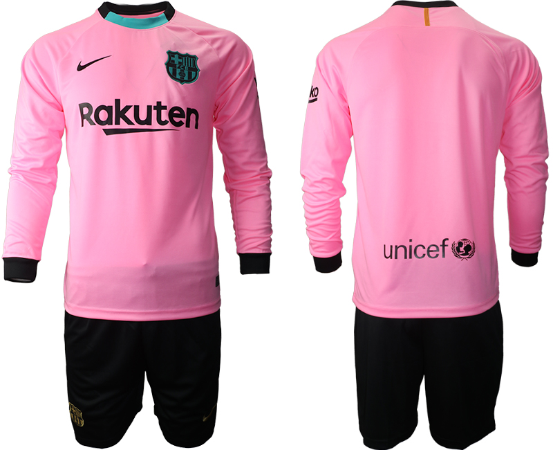 2020-21 Barcelona away  long sleeve soccer jerseys