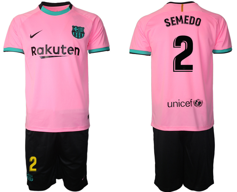 2020-21 Barcelona away 2# SEMEDO soccer jerseys