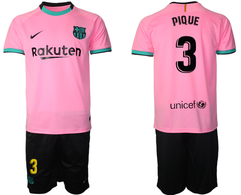 2020-21 Barcelona away 3# PIQUE soccer jerseys