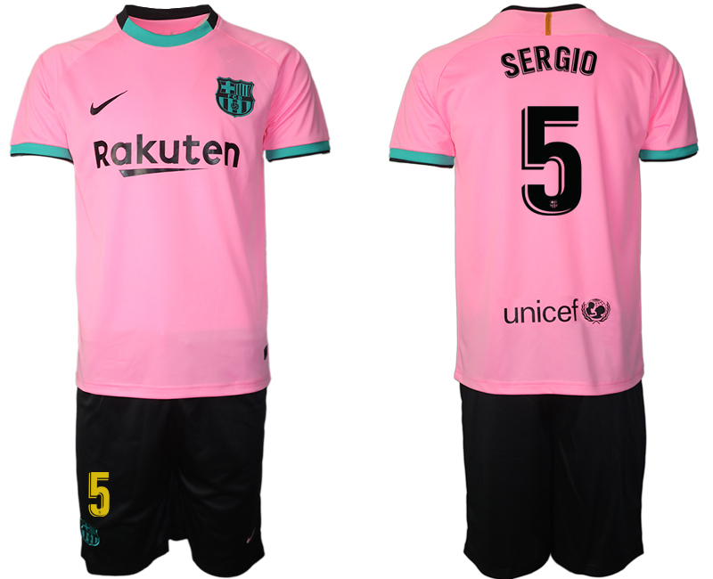 2020-21 Barcelona away 5# SERGIO soccer jerseys