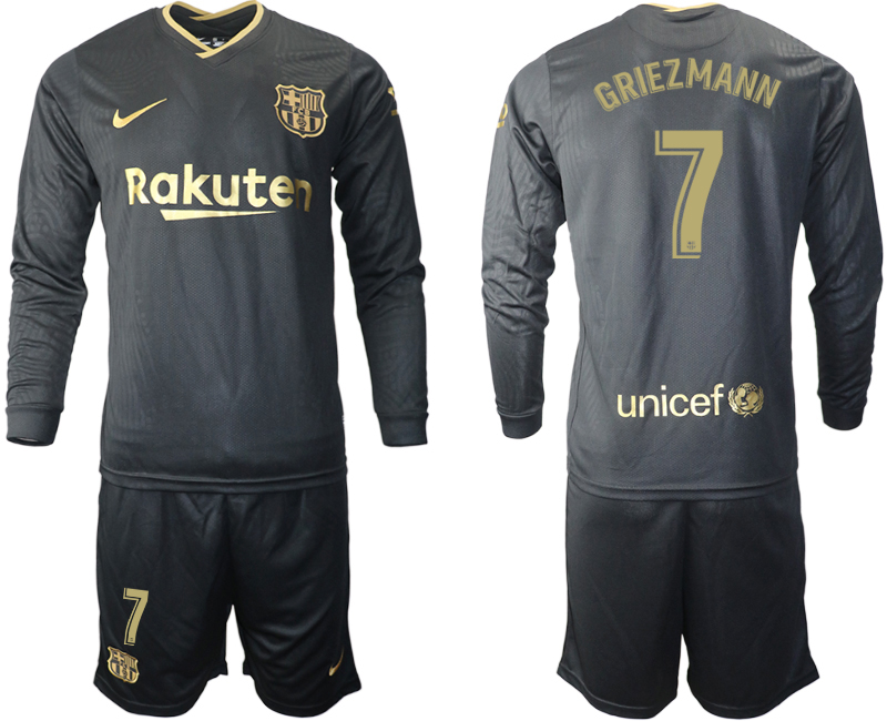 2020-21 Barcelona away 7# GRIEZMANN long sleeve soccer jerseys